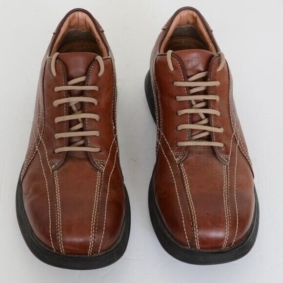 Steve Madden Men's Size 11 Brown Leather Maximus Lace Up Oxford Shoes Preppy - Picture 4 of 8